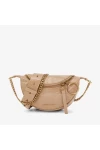 Charles Keith Ring Decoration Street Fashion Belt Bag Beige